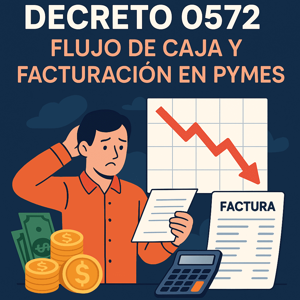 Gráfico sobre el impacto del Decreto 0572 en el flujo de caja de las PyMEs en Colombia