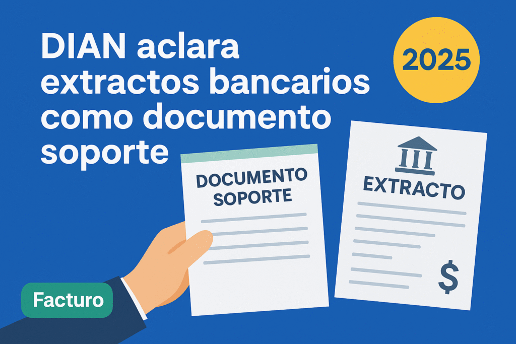 DIAN da marcha atrás: Nuevo Concepto 011620 int 1304 de 2025 aclara el uso de extractos bancarios como documento soporte